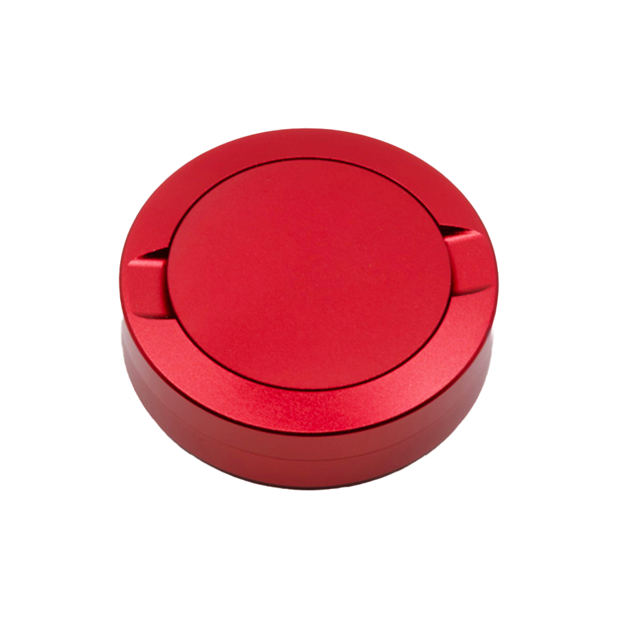 Einfarbige Snusdose in Rot, geschlossen