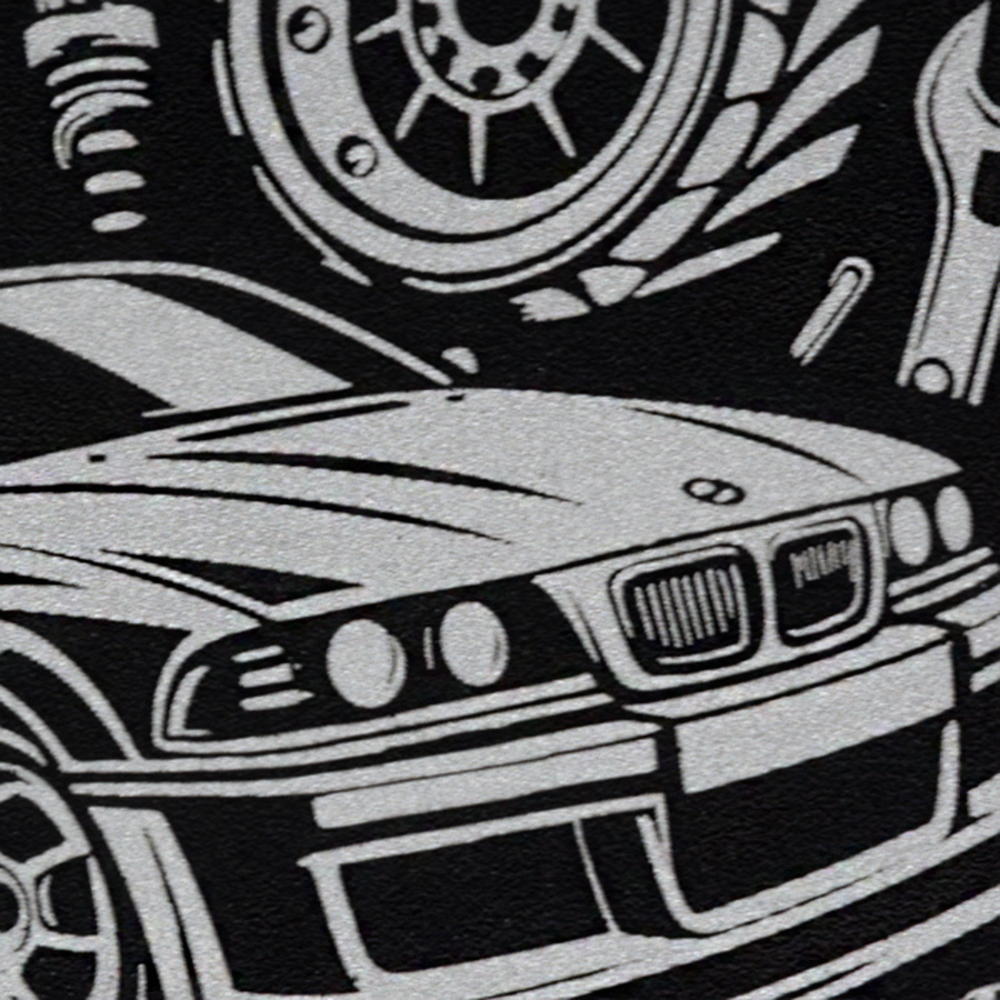 Gravierte Snusdose Aluminium "Gear Drive" 3-tlg.