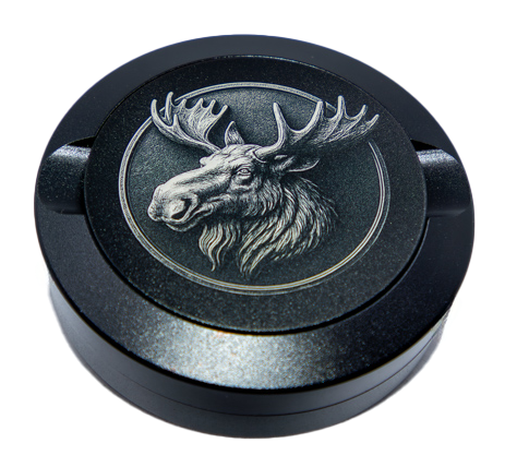 Gravierte Snusdose Aluminium  "Hirvi" 3-tlg.