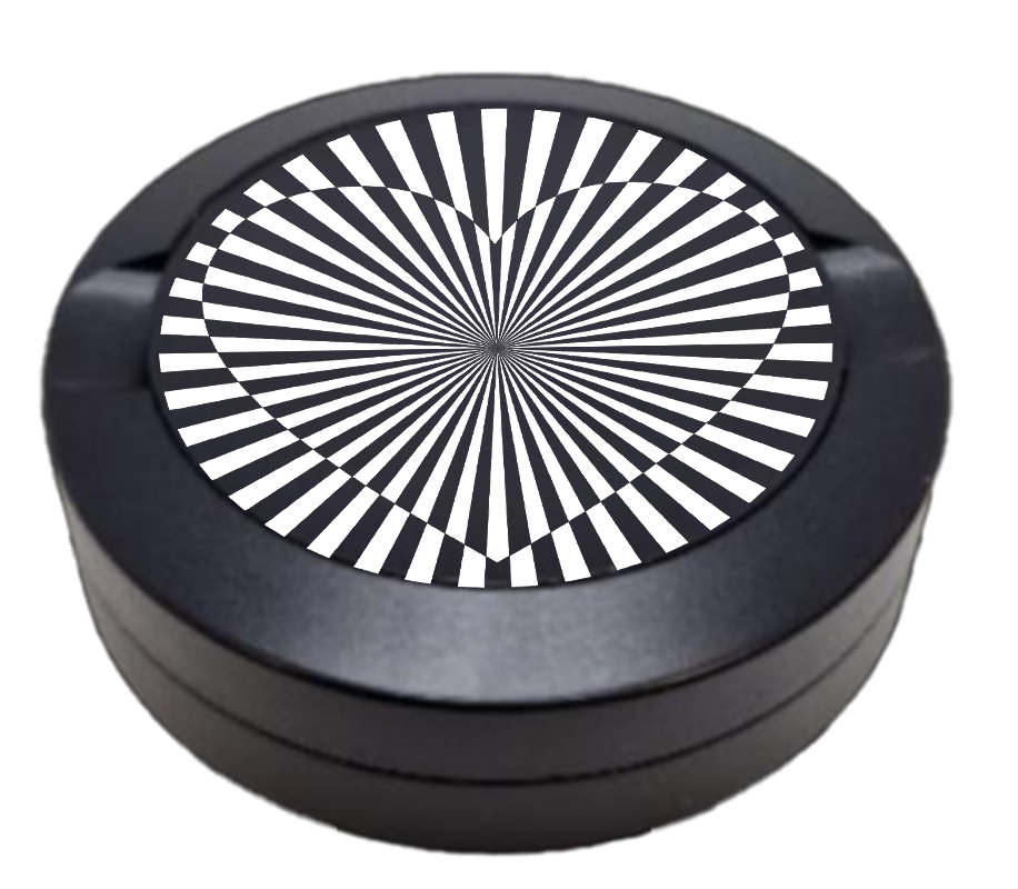 Gravierte Snusdose aus Aluminium mit Motiv - Herz- schwarze Oberfläche