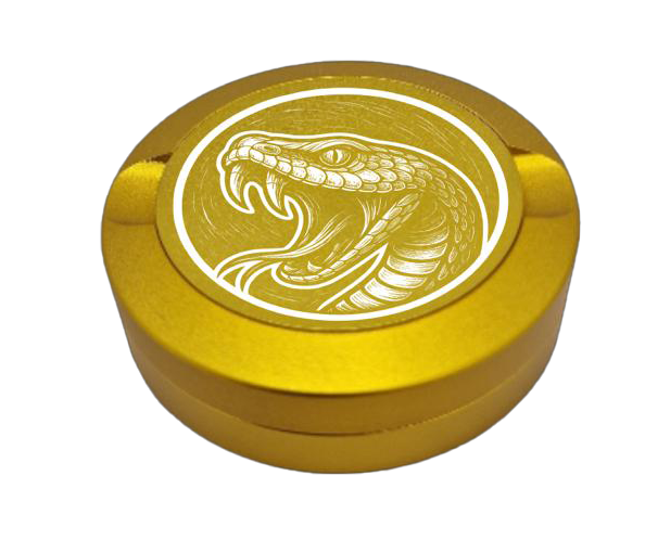 Snusdose mit Motiv Schlange gold