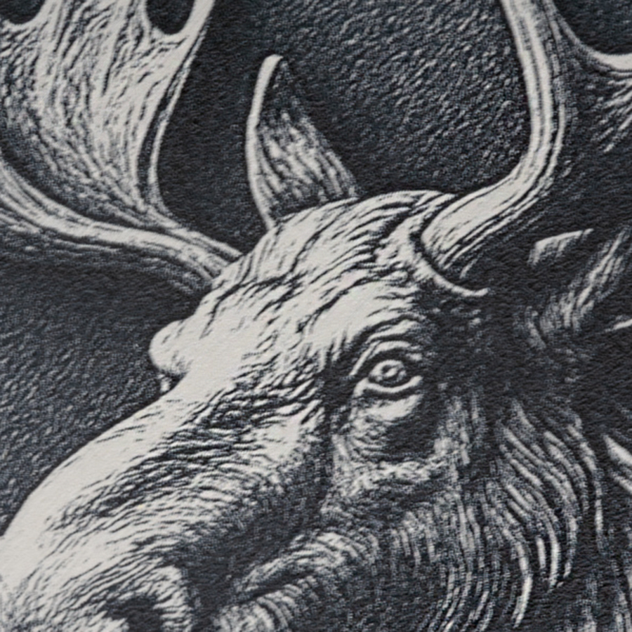 Gravierte Snusdose Aluminium "Hirvi" 3-tlg.