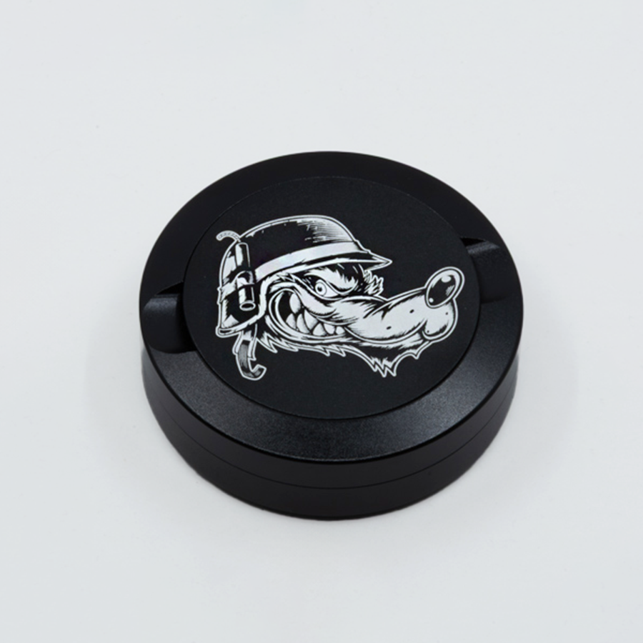 Gravierte Snusdose Aluminium "Iron Fang" 3-tlg.