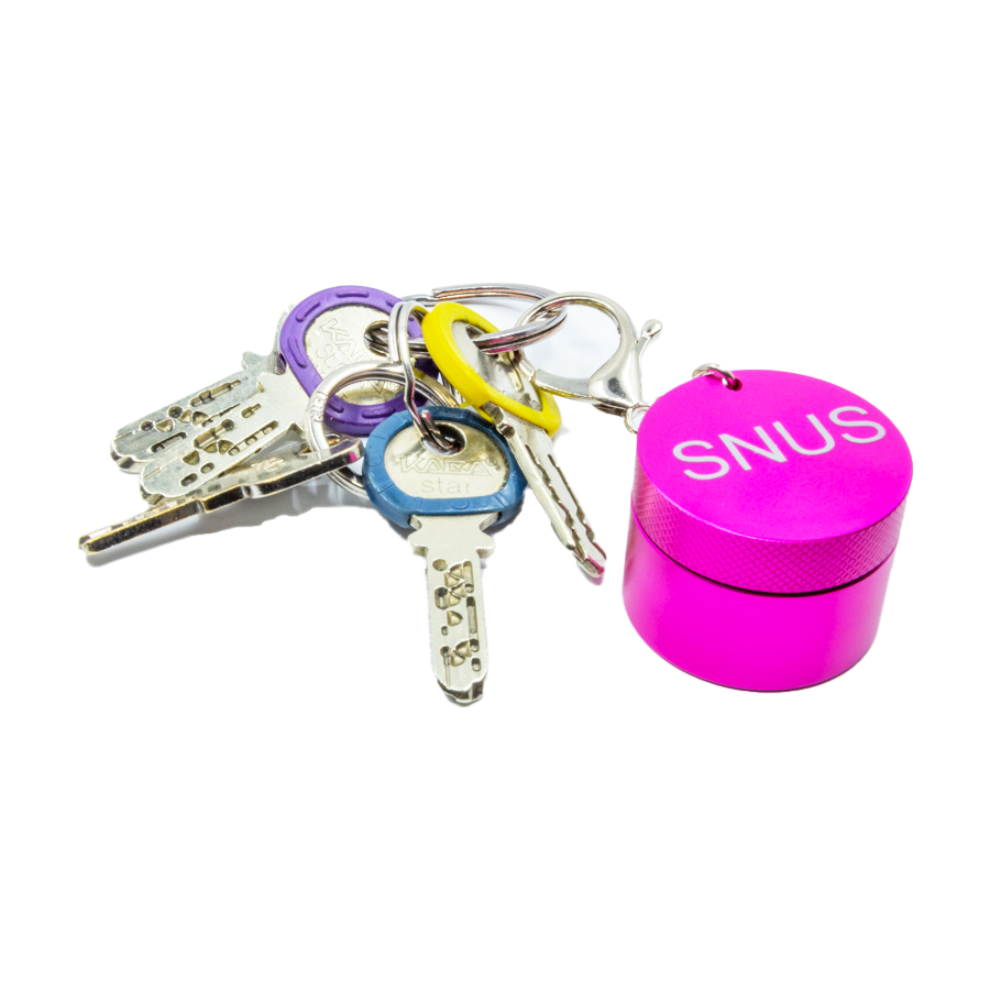 Mini Snus Pink- Schlüsselbund mit kleiner Snus-Ration.