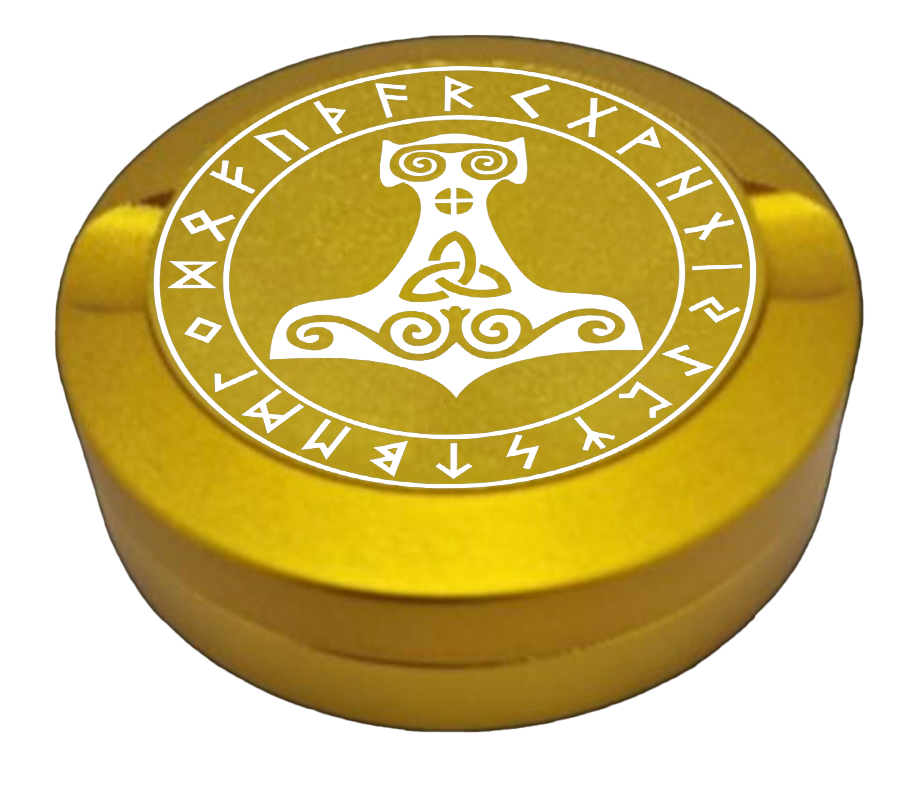 Gravierte Snusdose "Mjölnir - Thors Hammer" 3-tlg.