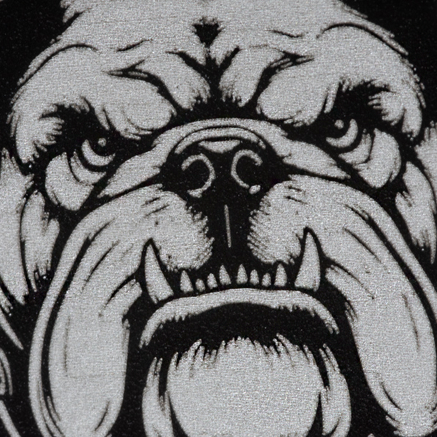 Personalisierte Snusdose mit Monogramm Gravur aus Aluminium, minimalistisch, elegante Lasergravur mit Buddy Motiv