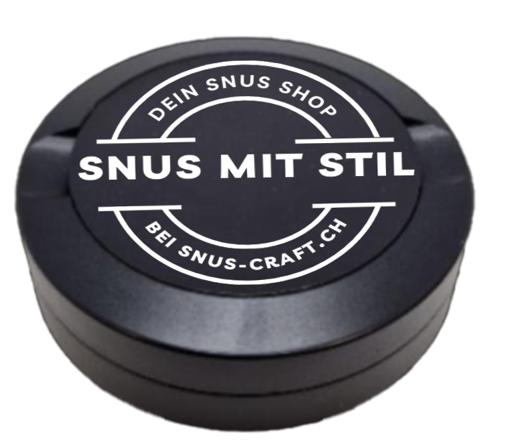 Gravierte Snusdose Aluminium "snus-craft.ch" 3-tlg.