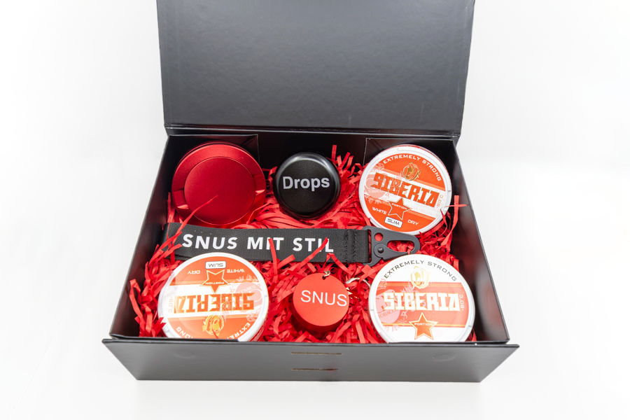 Siberia Geschenkbox Rot - Das ultimative Snus-Erlebnis für Fortgeschrittene