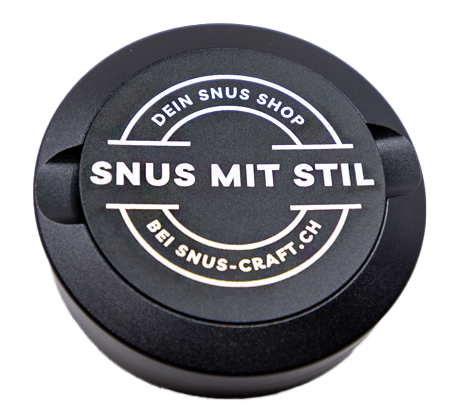 Gravierte Snusdose Aluminium "snus-craft.ch" 3-tlg.