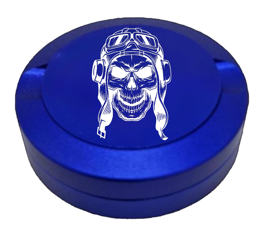 Gravierte Snusdose "Totenkopf" 3-tlg.