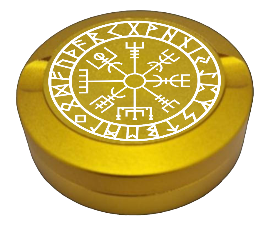 Gravierte Snusdose "Vegvisir Wikinger Kompass" 3-tlg.