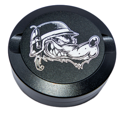 Gravierte Snusdose Aluminium "Iron Fang" 3-tlg.