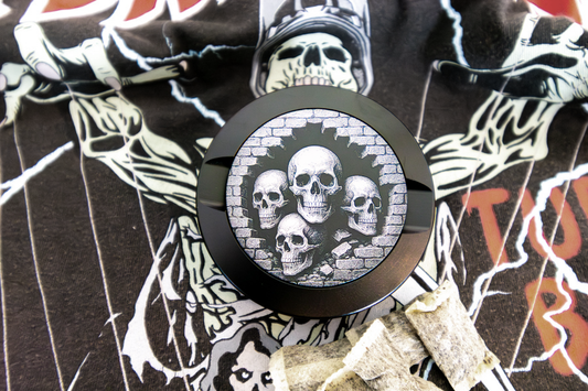 Gravierte Snusdose Aluminium "Deathwatch Four" 3-tlg.