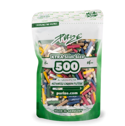 PURIZE -Xtra Slim Aktivkohlefilter (500Stk.)