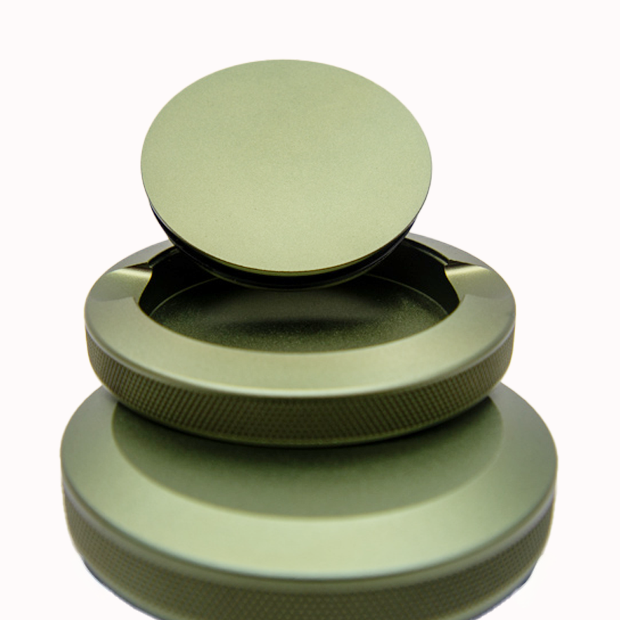 Snusdose Aluminium - personalisierbar  - 3-tlg.- militäry green