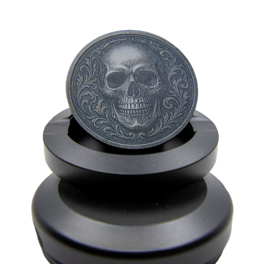 Gravierte Snusdose Aluminium "Calavera" 3-tlg.