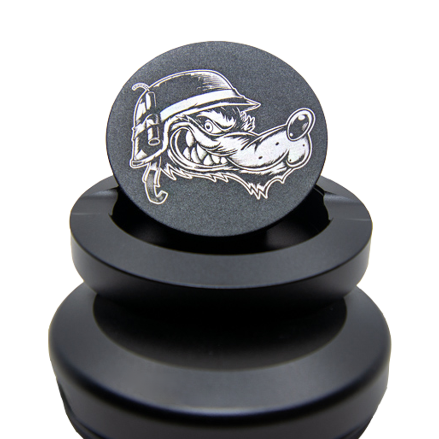 Gravierte Snusdose Aluminium "Iron Fang" 3-tlg.