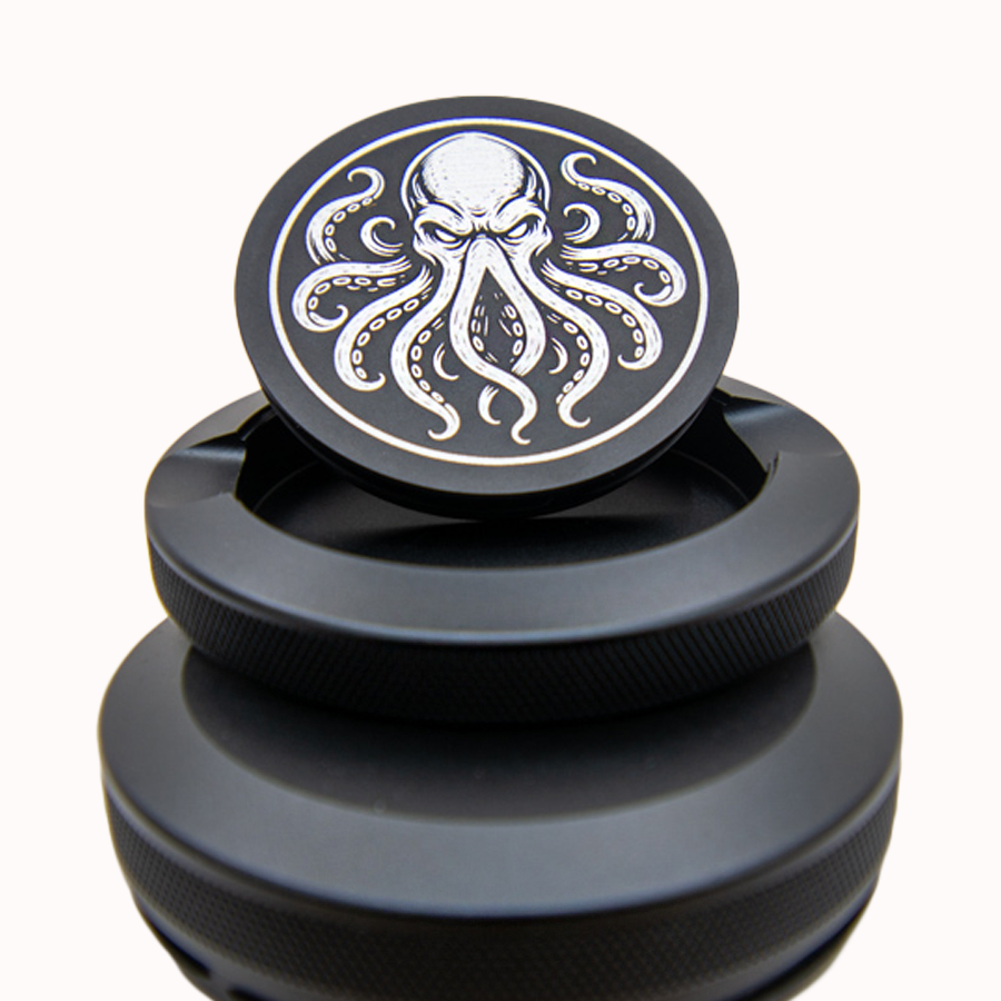 Gravierte Snusdose Aluminium "Abysson" 3-tlg.