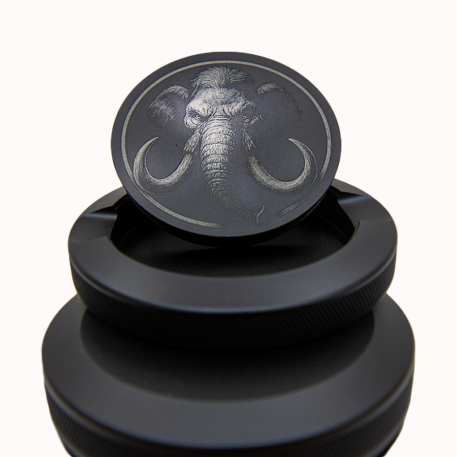 Gravierte Snusdose Aluminium "Mammut" 3-tlg.