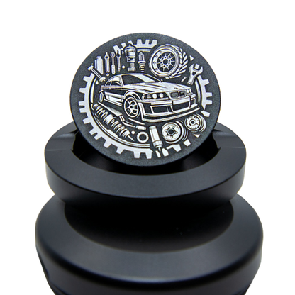 Gravierte Snusdose Aluminium "Gear Drive" 3-tlg.