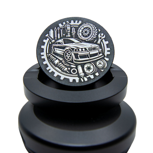 Gravierte Snusdose Aluminium "Gear Drive" 3-tlg.