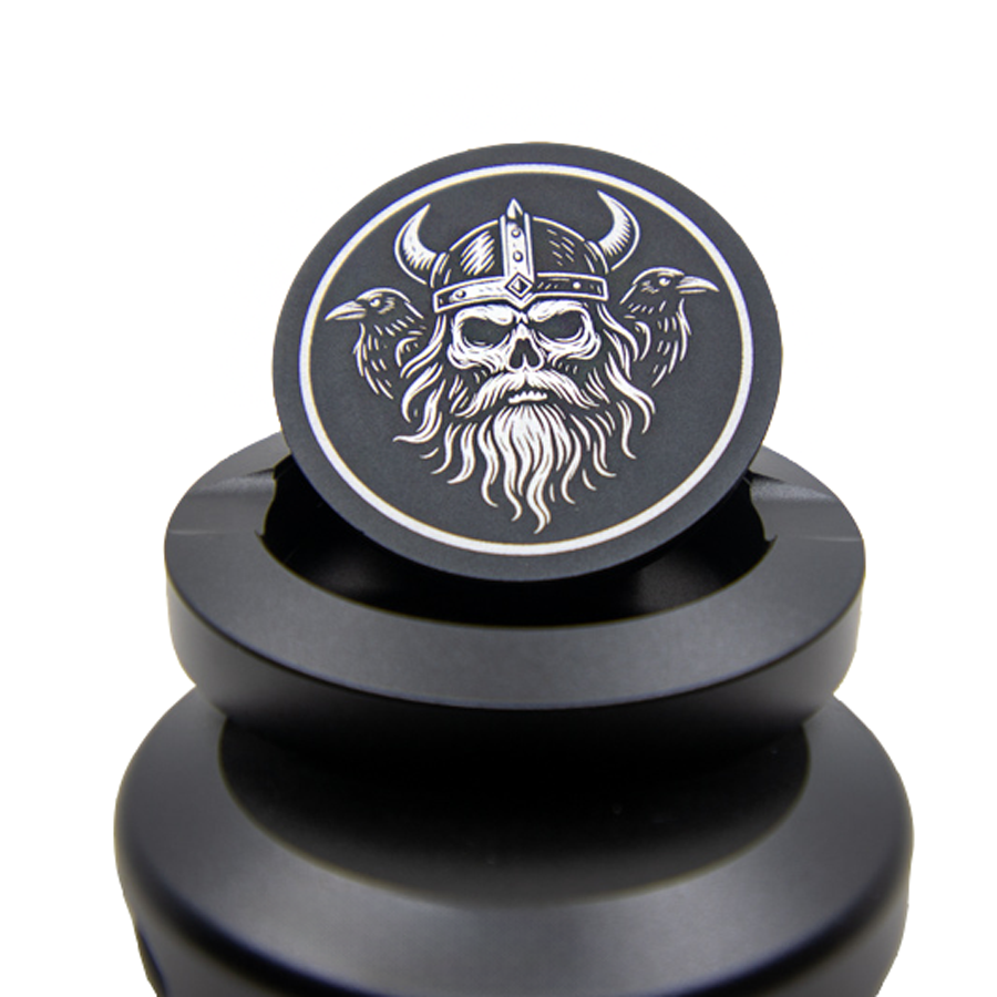Gravierte Snusdose Aluminium "Ravengard" 3-tlg.