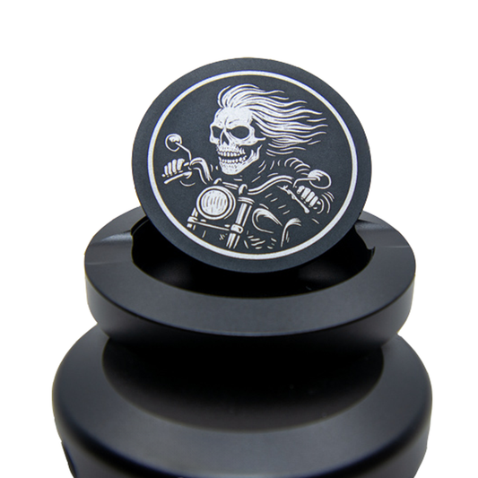 Gravierte Snusdose Aluminium "Road Reaper" 3-tlg.