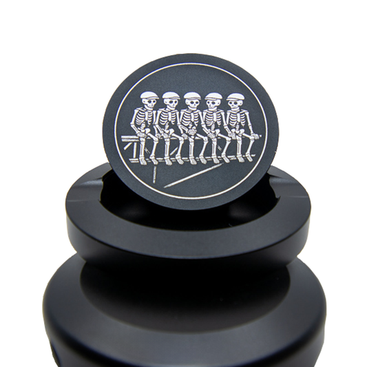 Gravierte Snusdose Aluminium Ribsy "Skelly" 3-tlg.