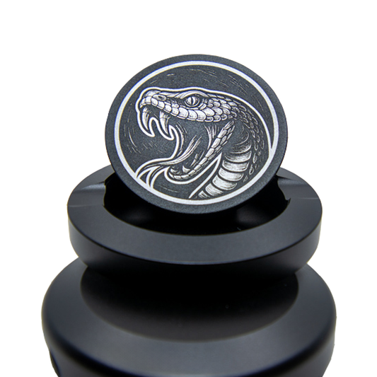 Gravierte Snusdose Aluminium "Black Venom" 3-tlg.