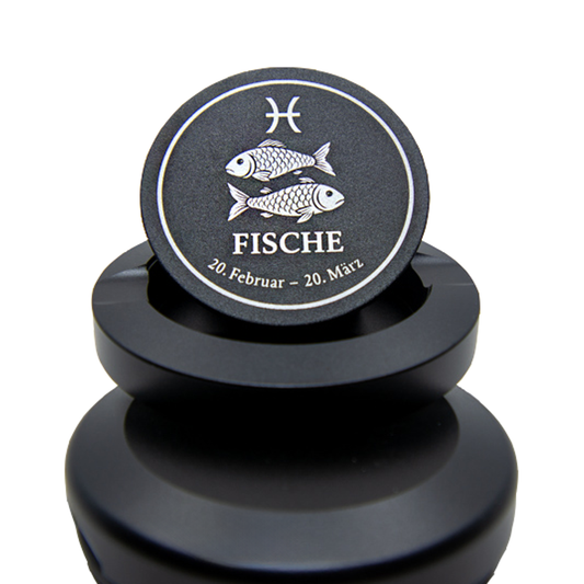 Gravierte Snusdose Aluminium "Sternzeichen Fische" 3-tlg.
