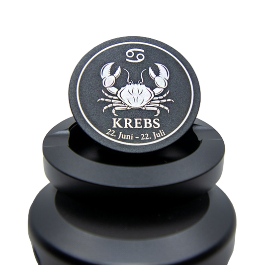 Gravierte Snusdose Aluminium "Sternzeichen Krebs" 3-tlg.