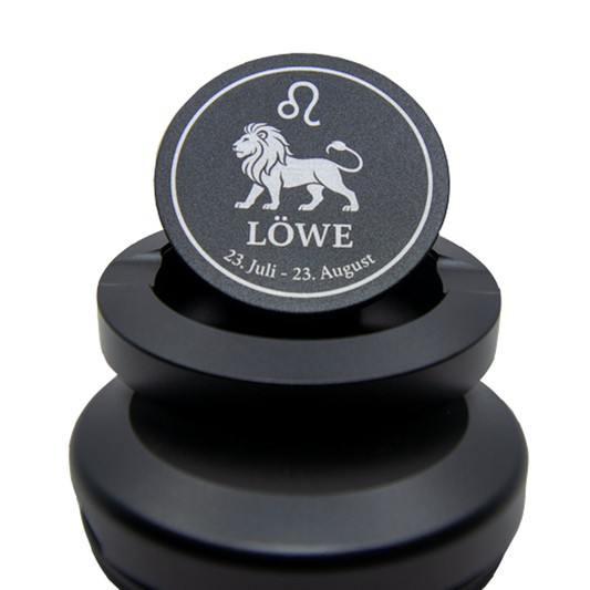 Gravierte Snusdose Aluminium "Sternzeichen Löwe" 3-tlg.