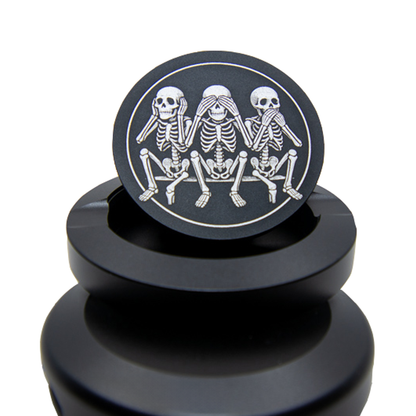Gravierte Snusdose Aluminium Ribsy "Trio Mortale" 3-tlg.