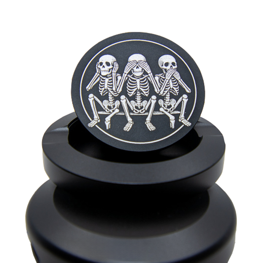 Gravierte Snusdose Aluminium Ribsy "Trio Mortale" 3-tlg.