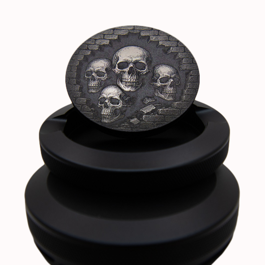 Gravierte Snusdose Aluminium "Deathwatch Four" 3-tlg.