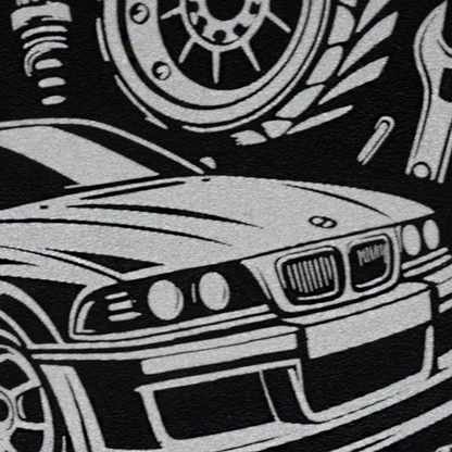 Gravierte Snusdose Aluminium "Gear Drive" 3-tlg.