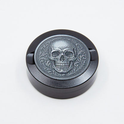 Gravierte Snusdose Aluminium "Calavera" 3-tlg.