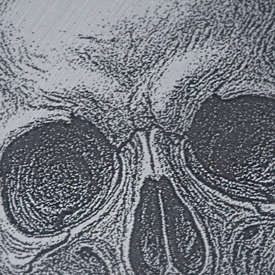 Gravierte Snusdose Aluminium "Calavera" 3-tlg.