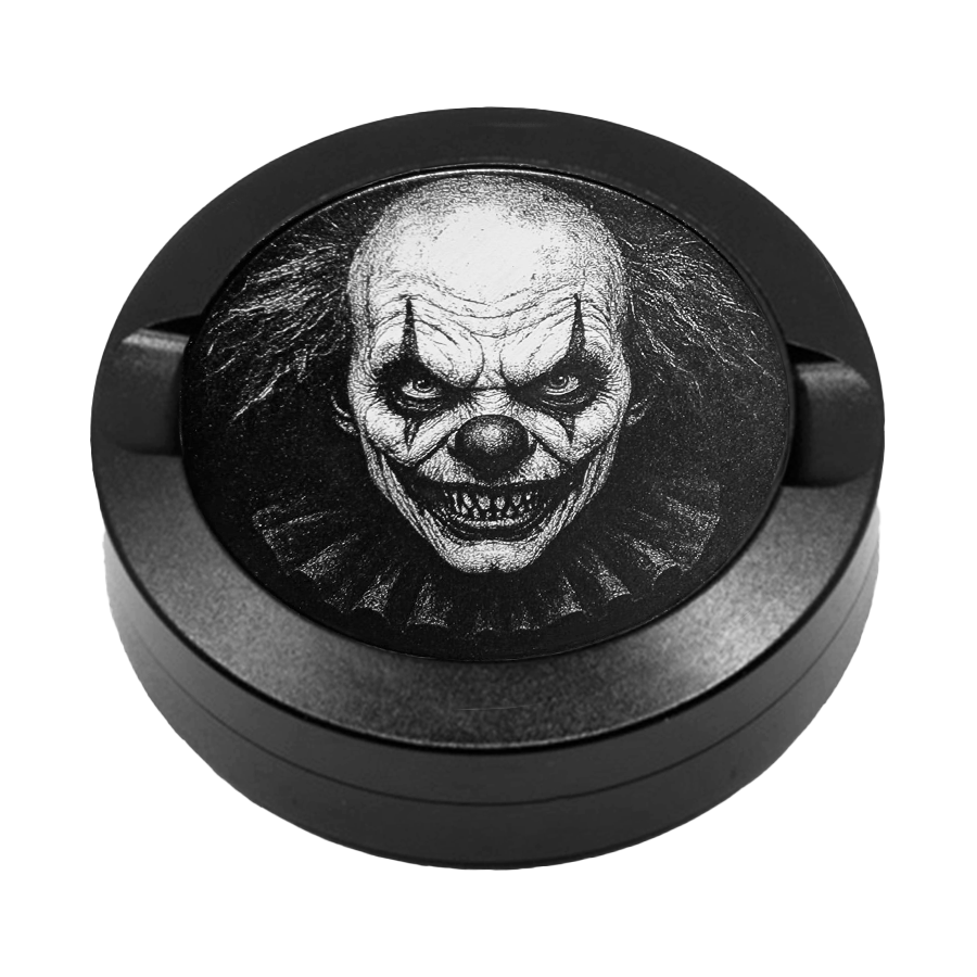 Gravierte Snusdose aus Aluminium mit Evil Break Motiv, personlisierbar, hochwertige Lasergravur