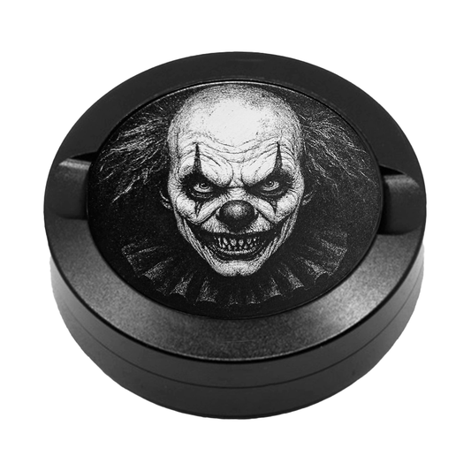 Gravierte Snusdose aus Aluminium mit Evil Break Motiv, personlisierbar, hochwertige Lasergravur