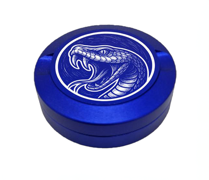 Snusdose mit Motiv Schlange blau