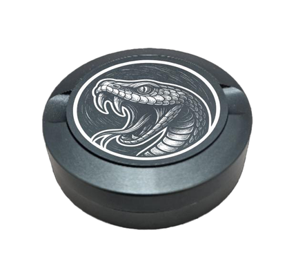 Snusdose mit Motiv Schlange grau