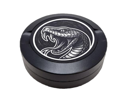 Snusdose mit Motiv Schlange schwarz