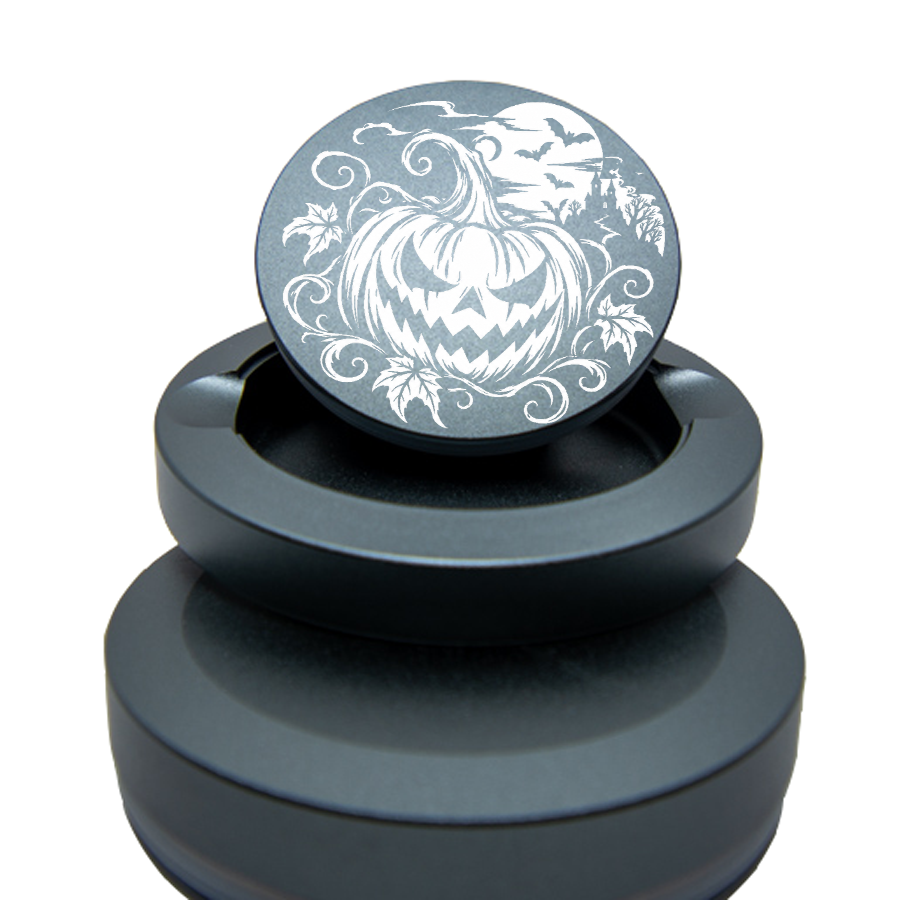 Gravierte Snusdose Aluminium "Halloween Kürbis" 3-tlg.
