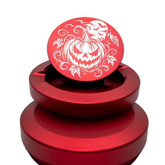 Gravierte Snusdose Aluminium "Halloween Kürbis" 3-tlg.