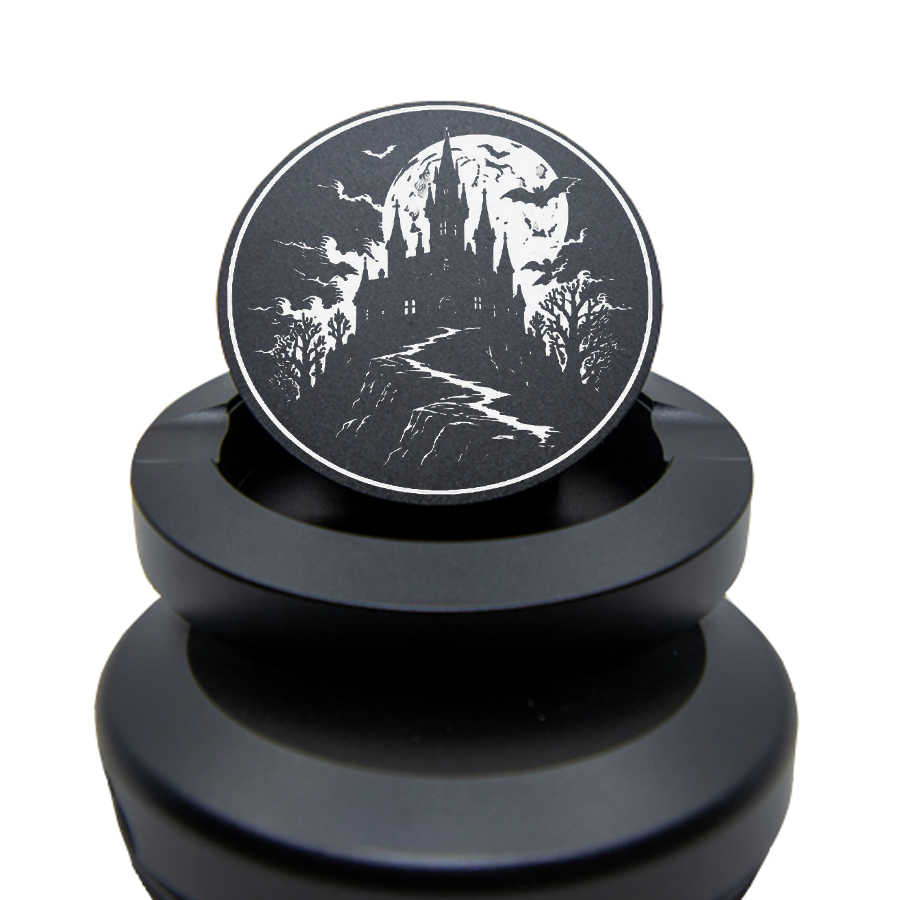 Gravierte Snusdose Aluminium "Halloween Castel" 3-tlg.