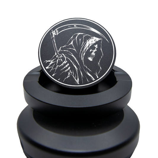 Gravierte Snusdose Aluminium "Halloween Sensemann" 3-tlg.