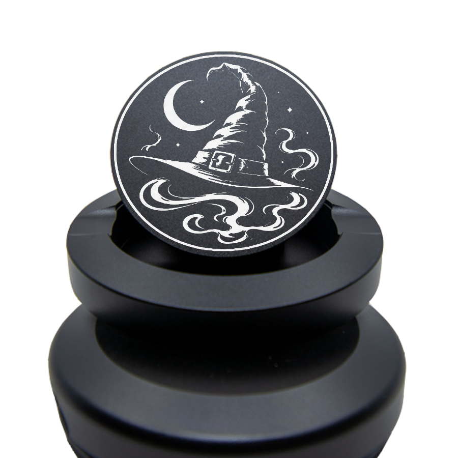 Gravierte Snusdose Aluminium "Halloween Hexenhut" 3-tlg.