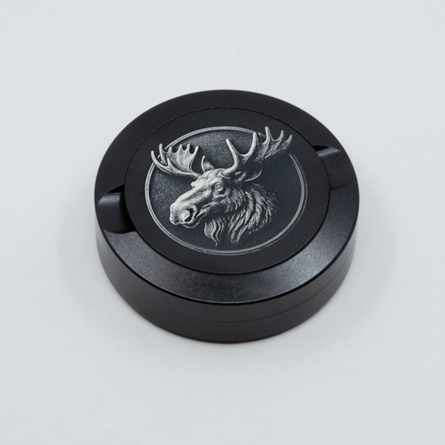 Gravierte Snusdose Aluminium  "Hirvi" 3-tlg.