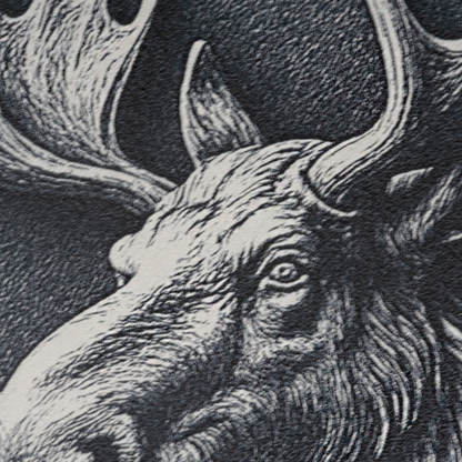 Gravierte Snusdose Aluminium  "Hirvi" 3-tlg.